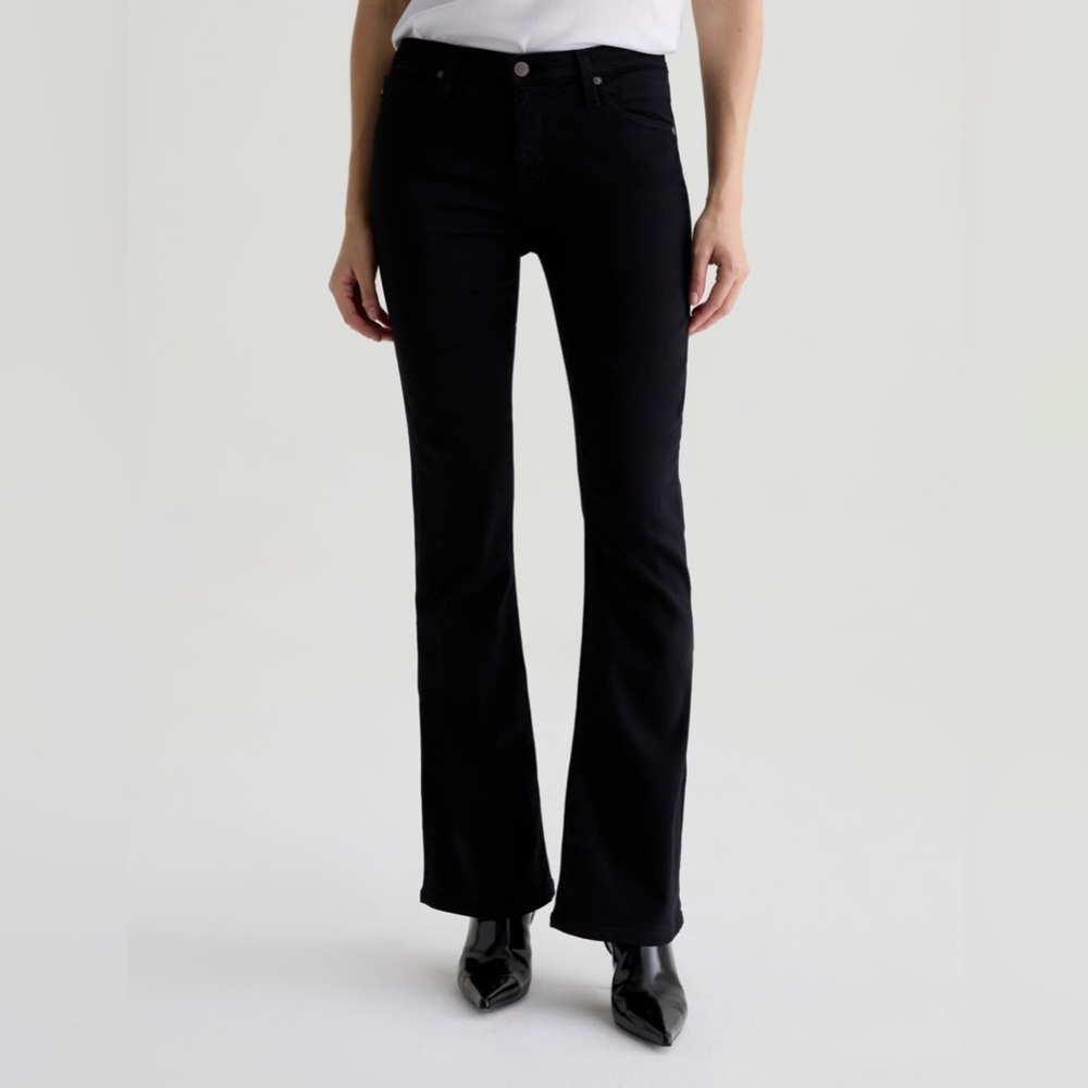 AG Adriano Goldschmied Angel Bootcut Jeans, Black, Size 27